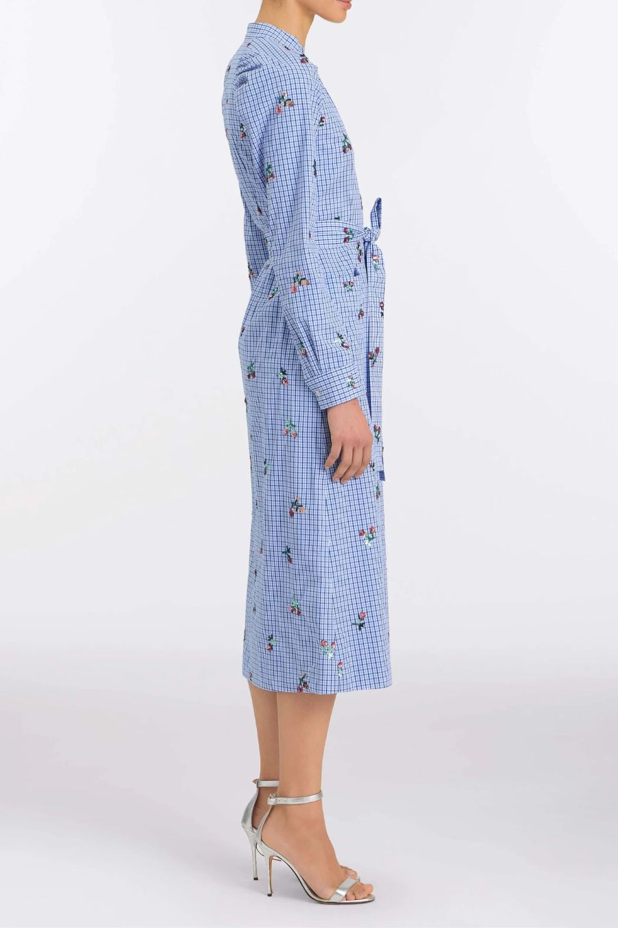 TS Gazania Sequin Embroidery Shirt Dress