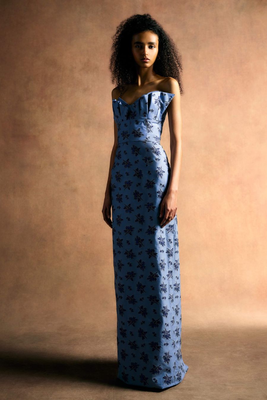 TS Navy Bouquet Gown