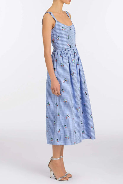TS Nara Sequin Embroidered Midi Dress