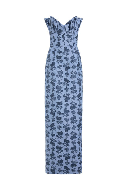 TS Navy Bouquet Gown