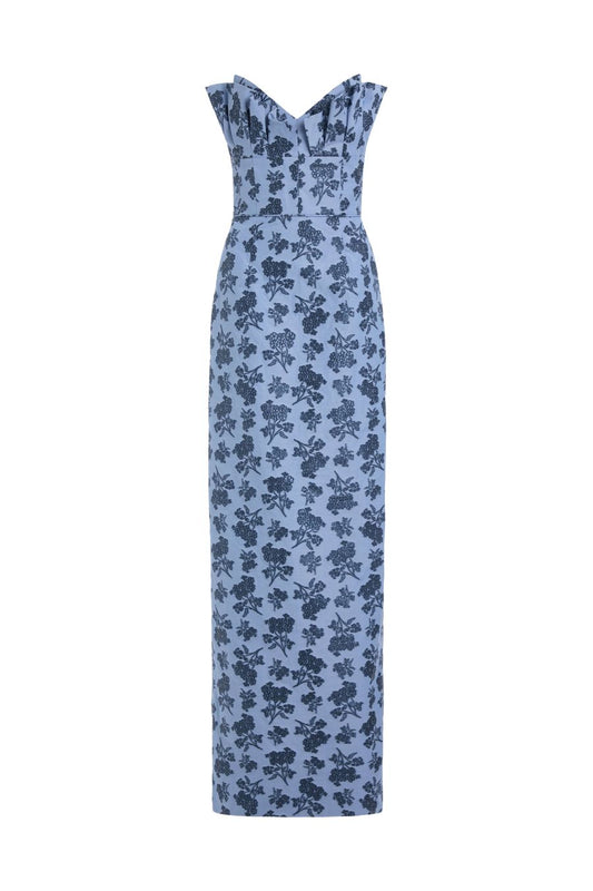 TS Navy Bouquet Gown