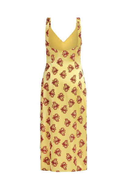 TS Dancing Queen Citrine Midi Dress