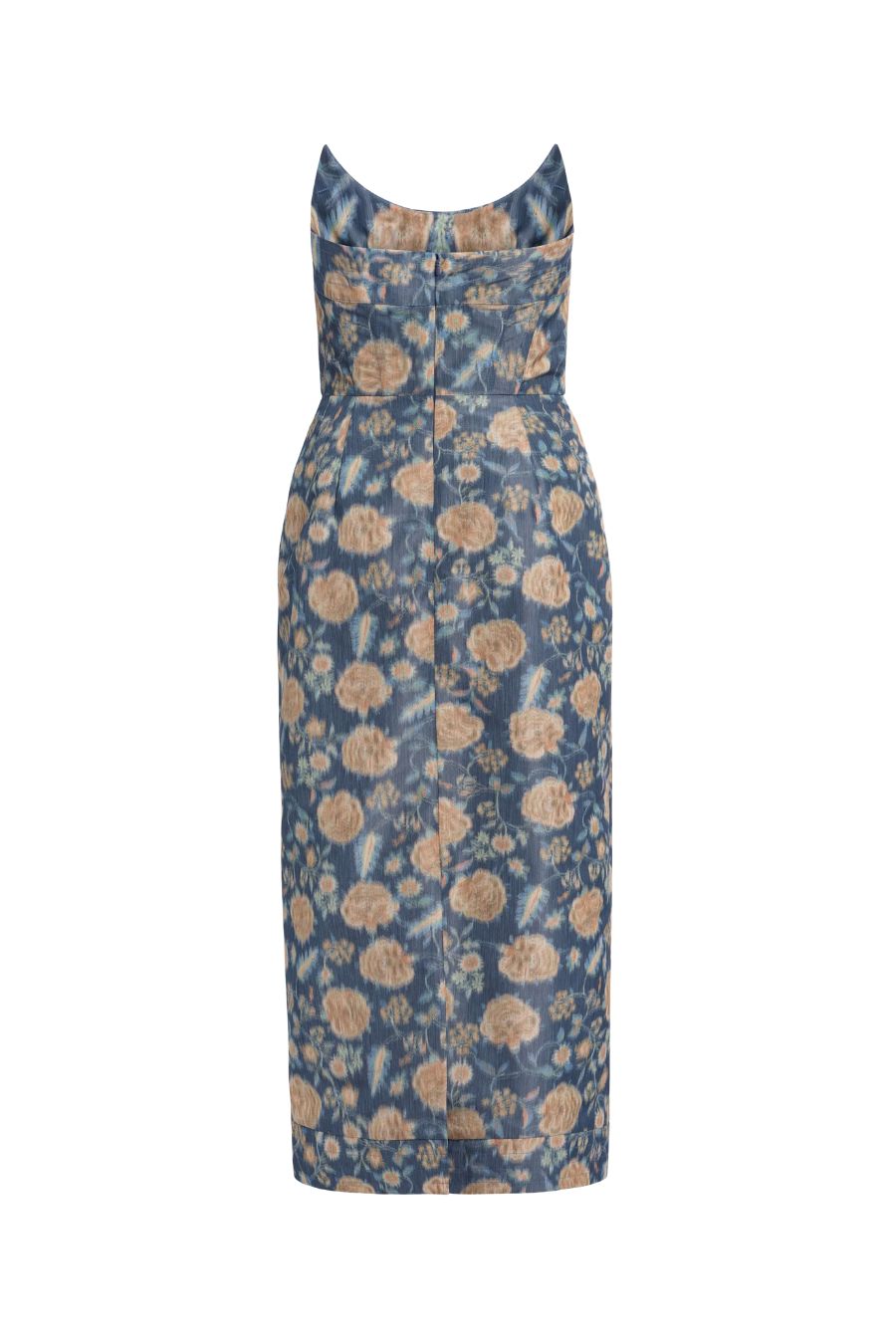 TS Cypress Dusk Marigold Ikat Midi Dress