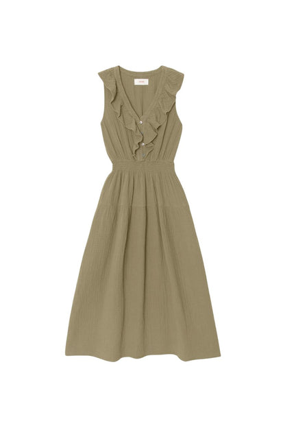 Desa Dress in Olive Moss