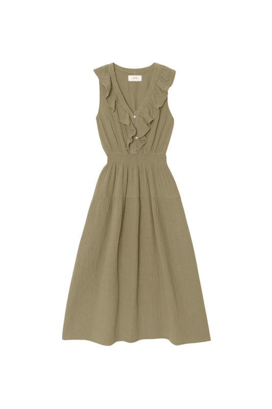 Desa Dress in Olive Moss