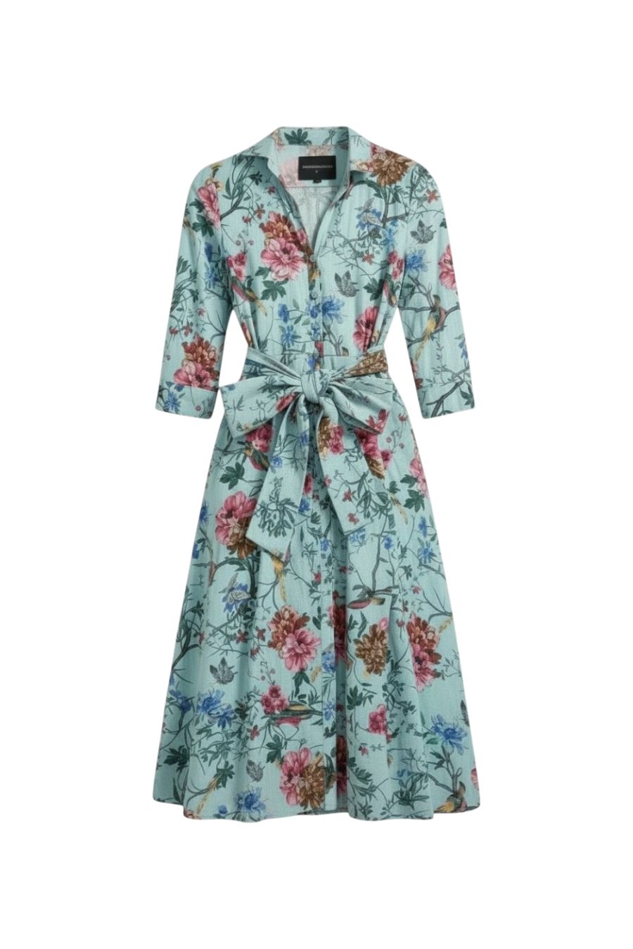 Aster Shirt Dress in Soft Aqua