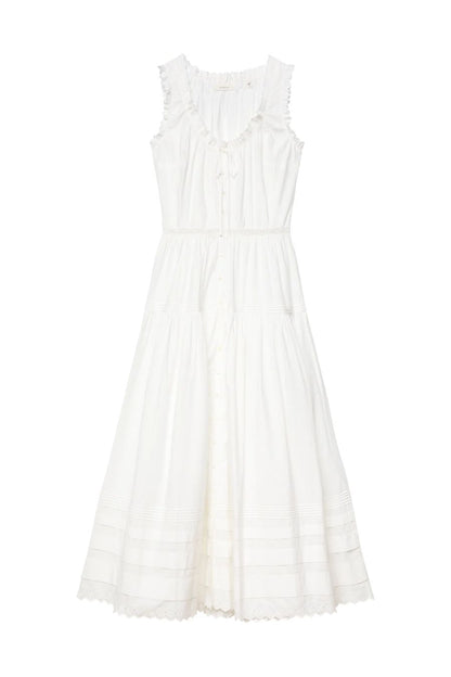Hortense Dress in Salt