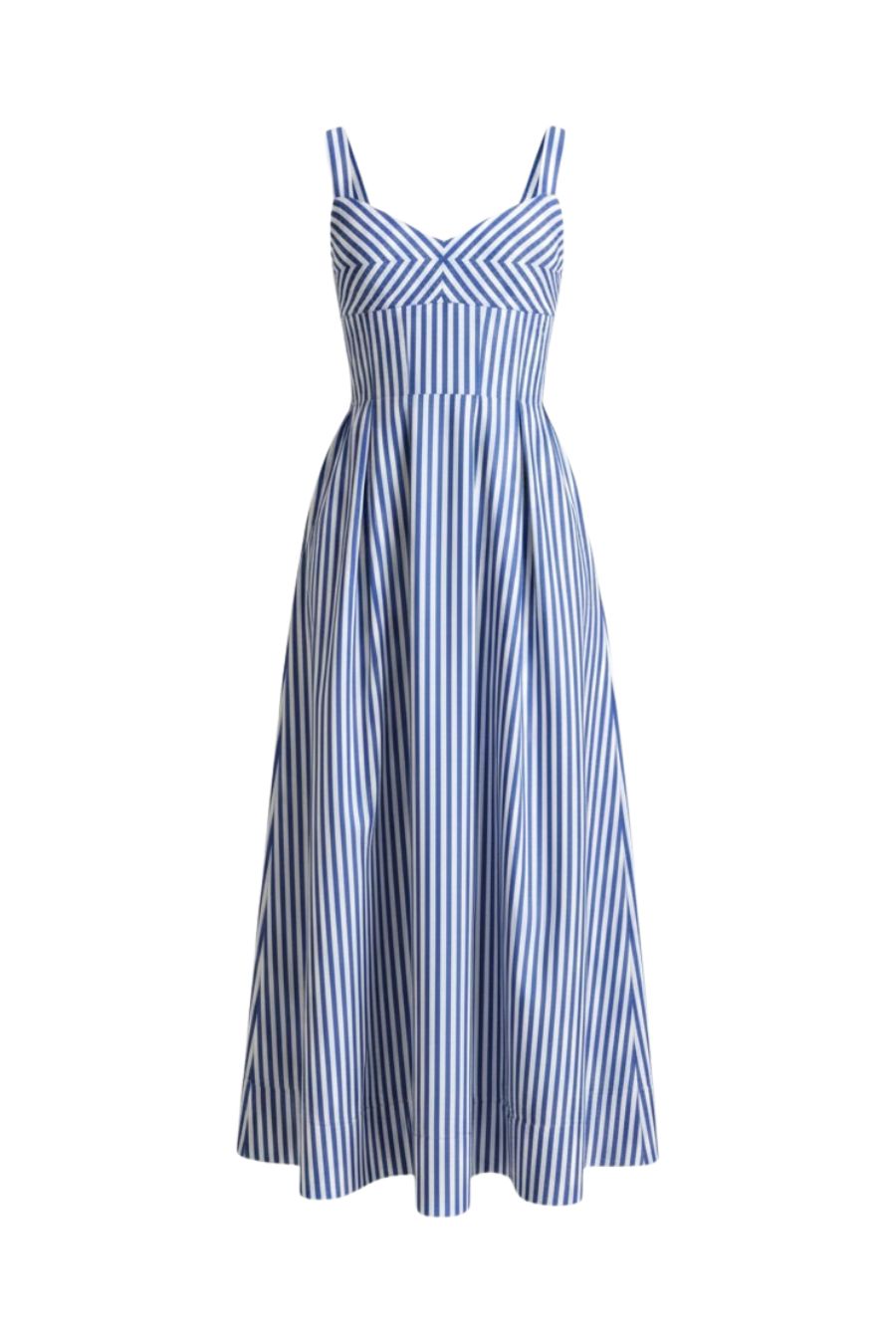Madeline Dress in Cobalt/White