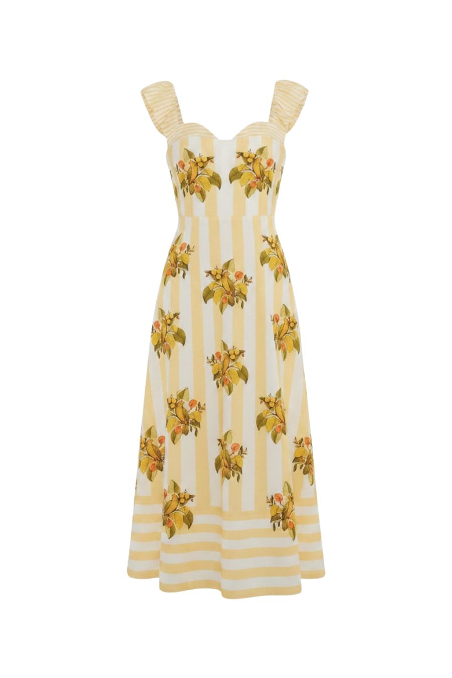 Lemon Birds Multicolor Cropped Dress in Multi