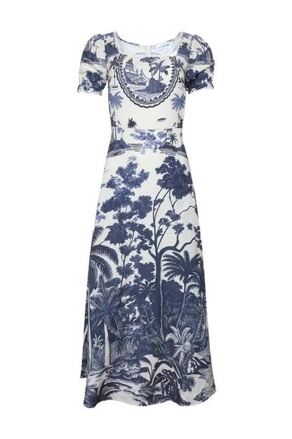 Cecily Dress in Bermuda Toile
