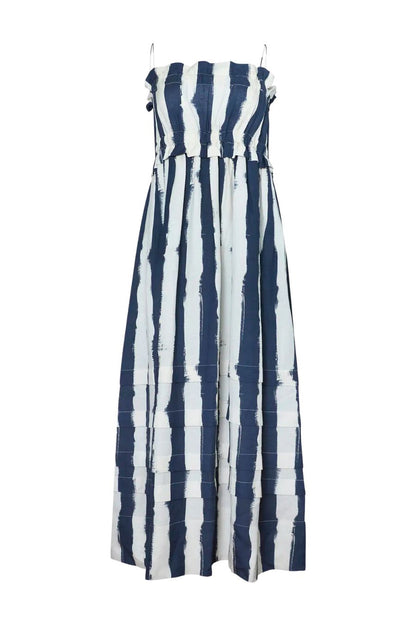 Larkin Dress in Lighthouse Stripe Navy