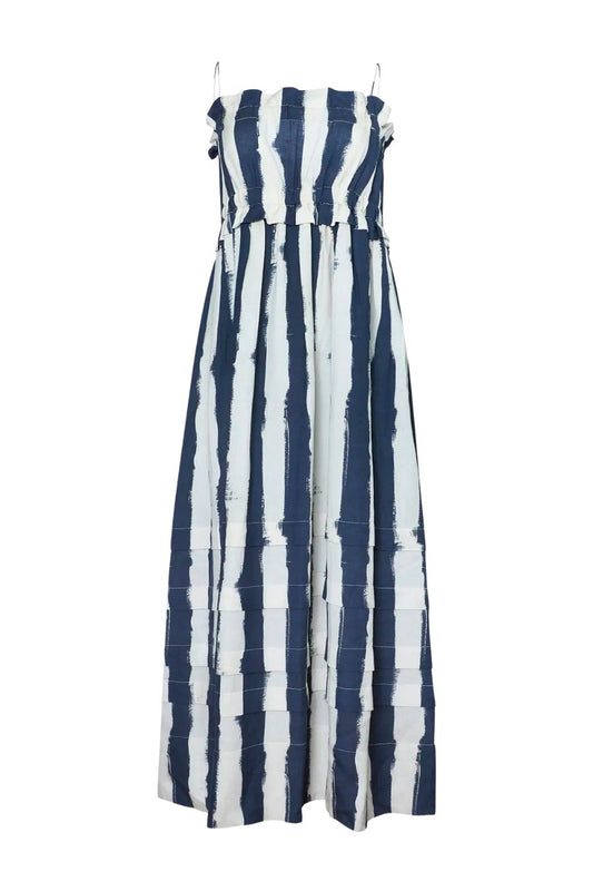 Larkin Dress in Lighthouse Stripe Navy