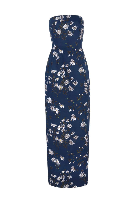 Laelia Dress in Midnight Magnolia Print