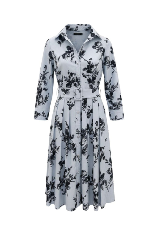 samantha sung shirt dress Audrey Dress #1 Shirt Collar Cap Sleeve Cotton Stretch (Amber Queen)