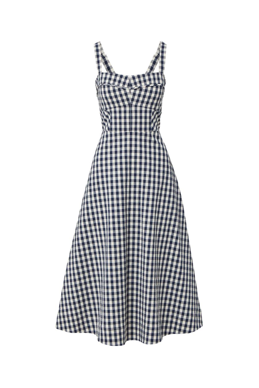Aila Dress in Navy/Dove