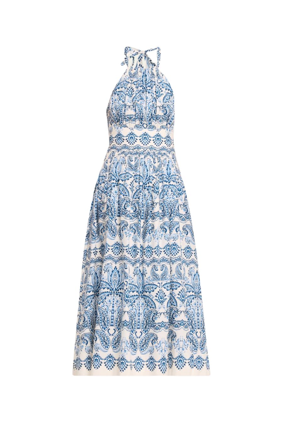 Denise Dress in Palm Paisley Sky