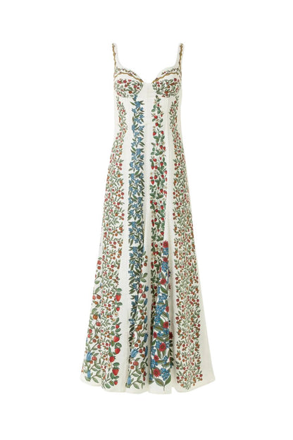 Fruit Beauty Maxi Dress in Off-White