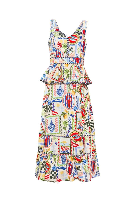 Lacey Dress in Coastal Conversation