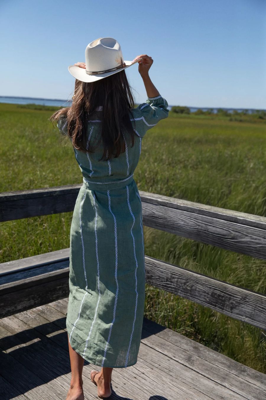 Greer Shirtdress in Olive