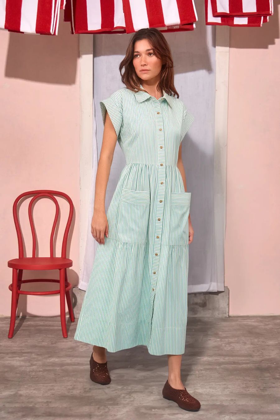Sarah Dress in Saltwater