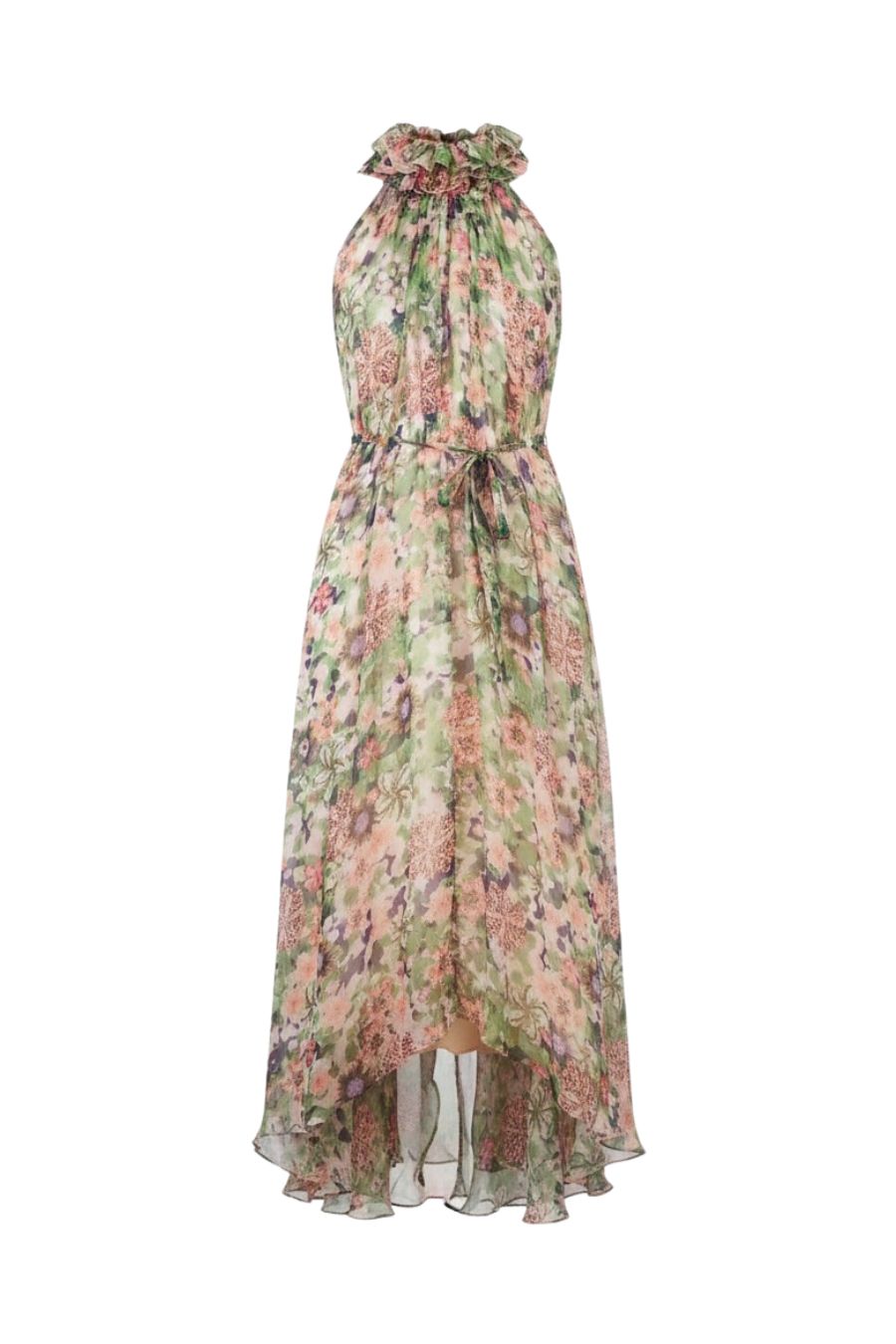 Iris Ruffle Dress in Rosette Meadow