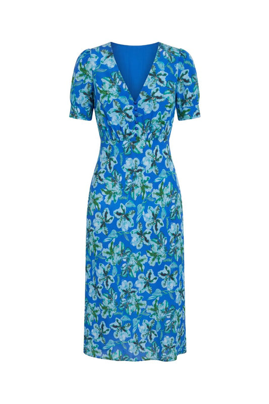 Nora Dress in Waterlily Azure
