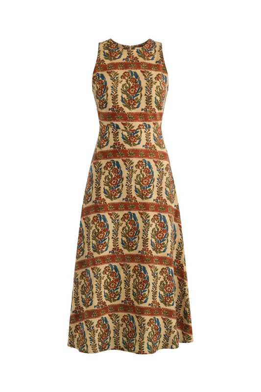 Faith Dress in Amber Glen Cream