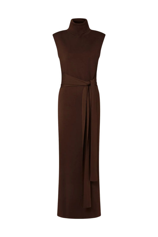 Minna Maxi Dress in Dark Brown