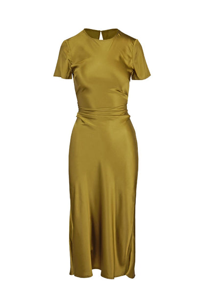Marcel Silk Dress in Pear