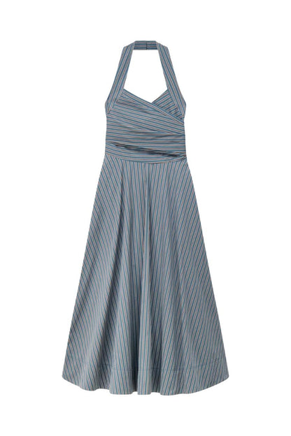 Magnolia Dress in Carbon Blue Multi