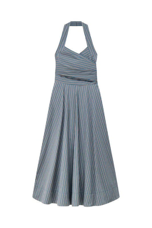 Magnolia Dress in Carbon Blue Multi