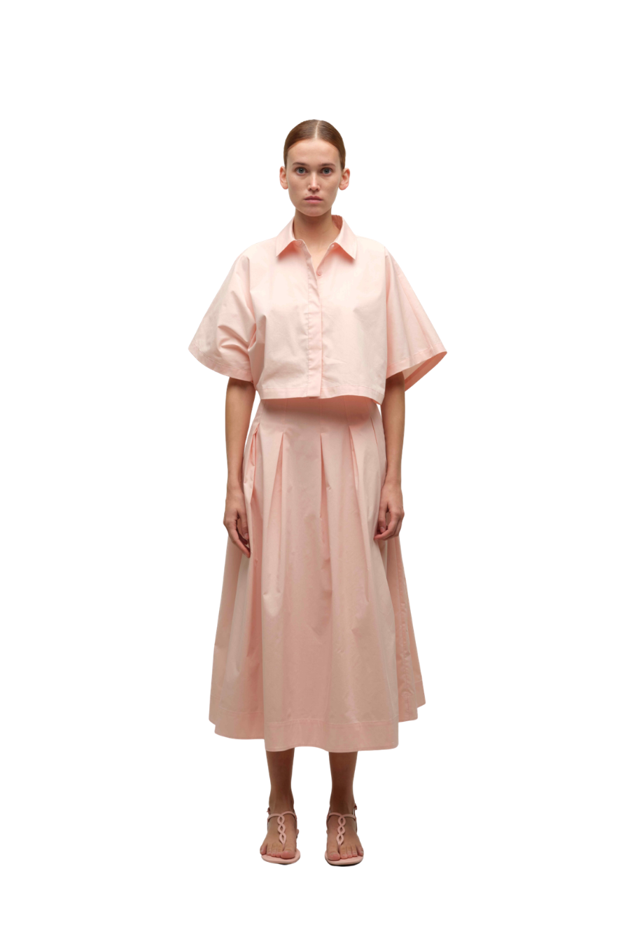 Elora Midi Skirt in Bubblegum