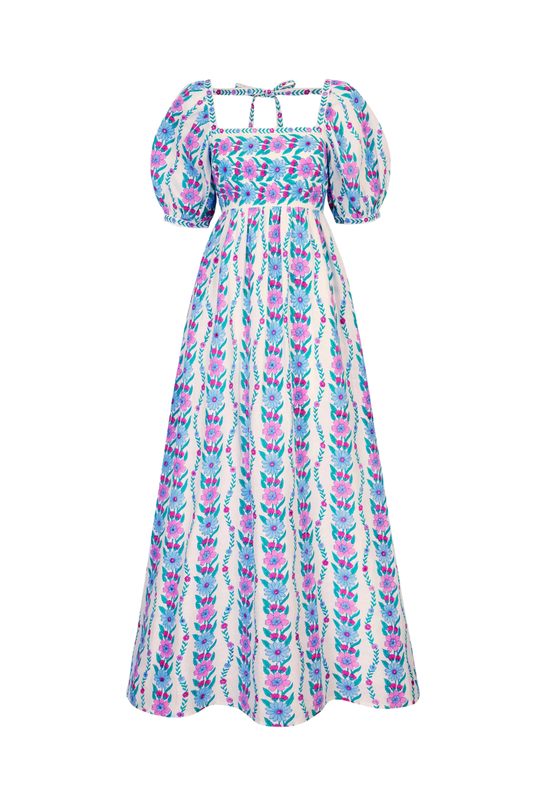 Orchid Border Elizabeth Dress