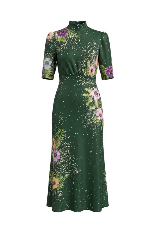 Adele B Dress in Silva Scatter