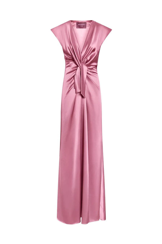 Flutter Sleeve Ava Gown in Rosewater