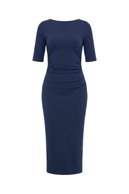 Charissa Dress in Heritage Navy