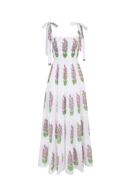 Schiffli Folk Buta Martina Dress
