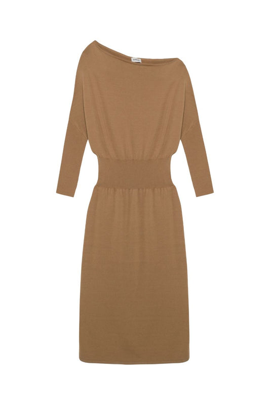 Janese Knit Dress in Camel