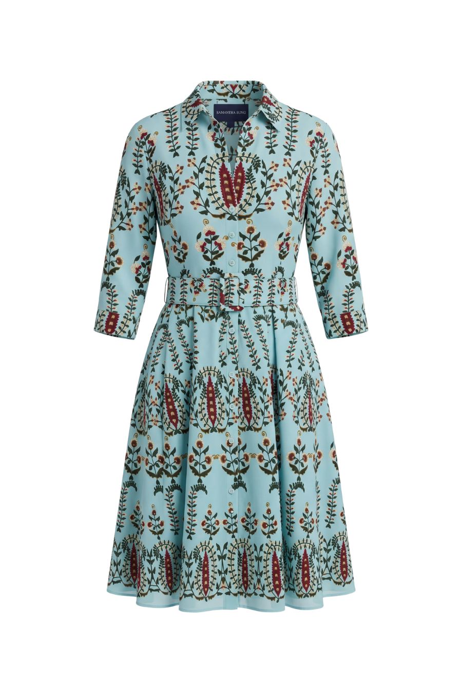 Aster Dress in Dusty Aqua