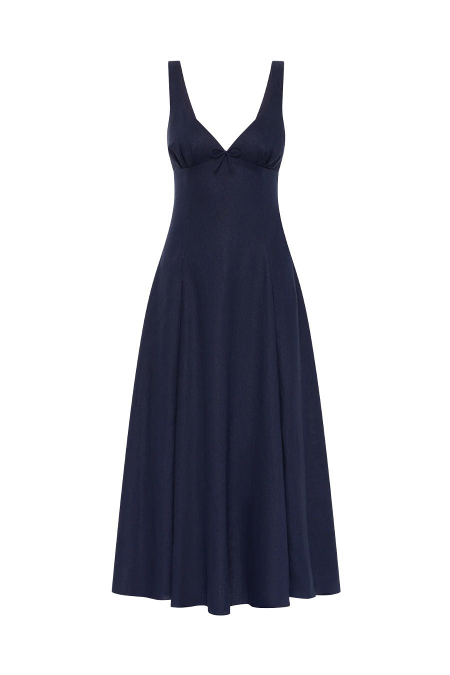 Faithfull the Brand Adalee Midi Dress in Navy, alternate view