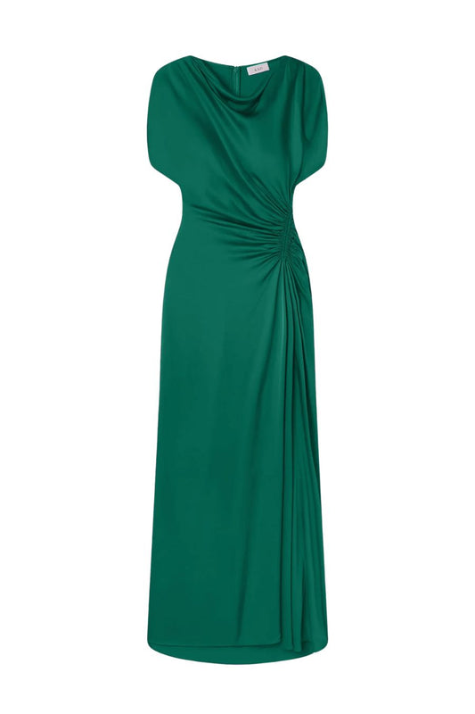 Nadia Gown in Bright Emerald