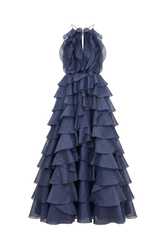 Cleo Gown in Slate