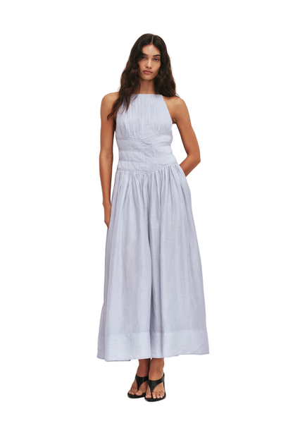 Helene Maxi Dress in French Blue