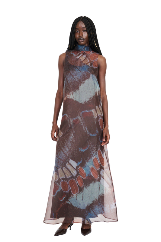 Albee Dress in Butterfly Sky