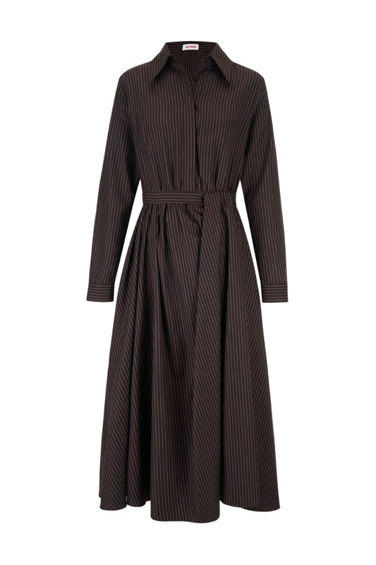 Rosie Assoulin Nip/Tuck Dress in Espresso