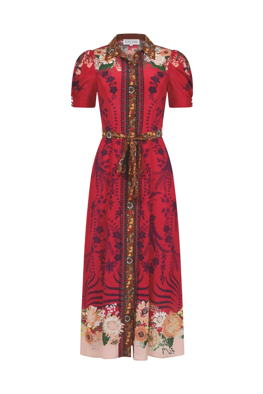 Vanessa D Dress in Aster Border