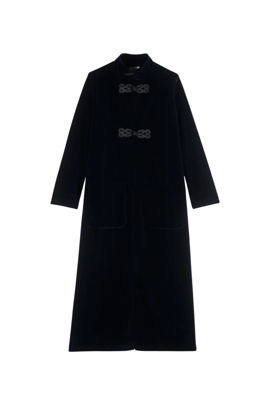 Carnot Coat in Navy Velvet by Bunny & Babe Winnetka