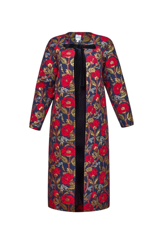 Portman Coat in Palais Floral Gold by Hunter Bell