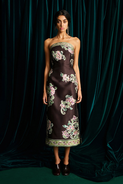 Josie Bodice Midi Dress by Alémais