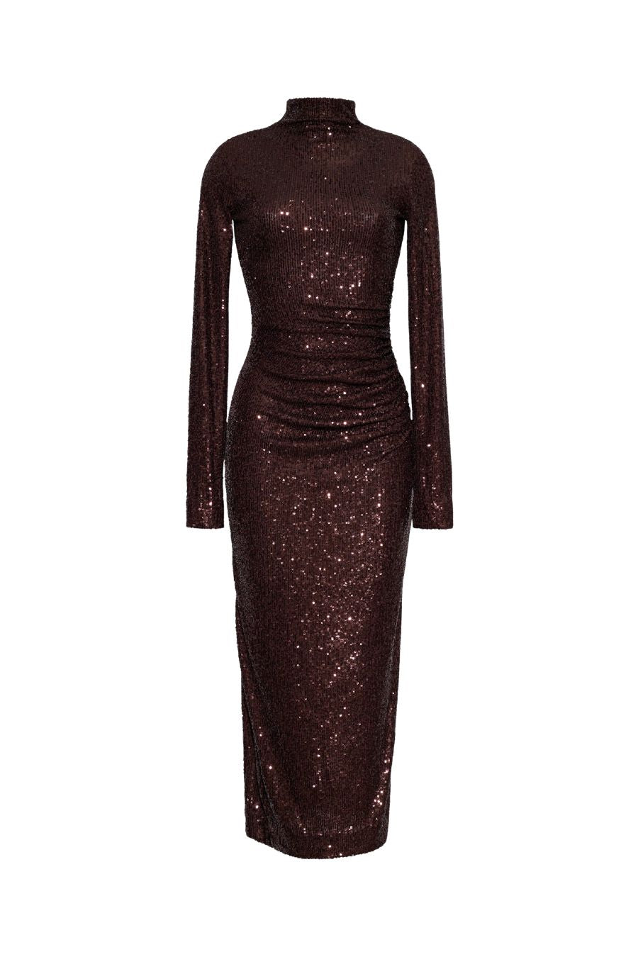 Ryan Dress in Brown Sequins by Cara Cara